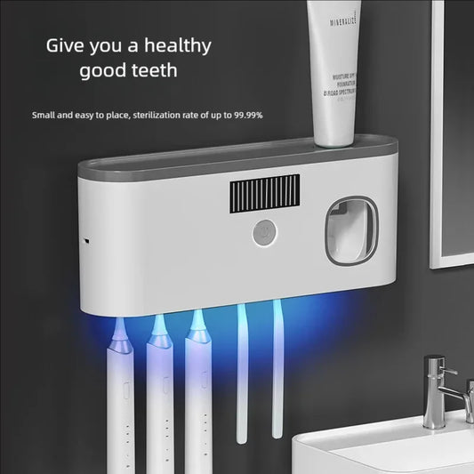 UV Toothbrush Sterilizer Wall Mounted Holder