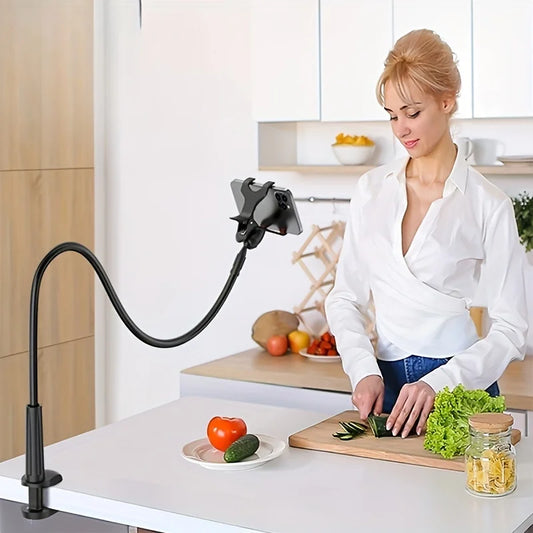 Flexible Gooseneck Phone Clamp Stand for Hands Free Mount