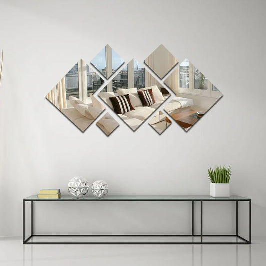 3D Acrylic Mirror Wall Stickers | Modern DIY Home Décor – product image