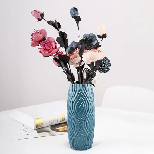 Shatterproof Nordic Plastic Vase | Modern Home Décor Flower Pot – product image