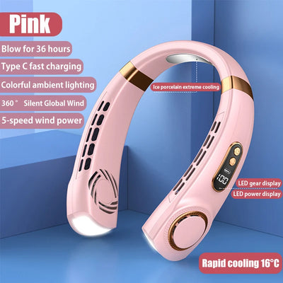 Portable Hanging Neck Fan