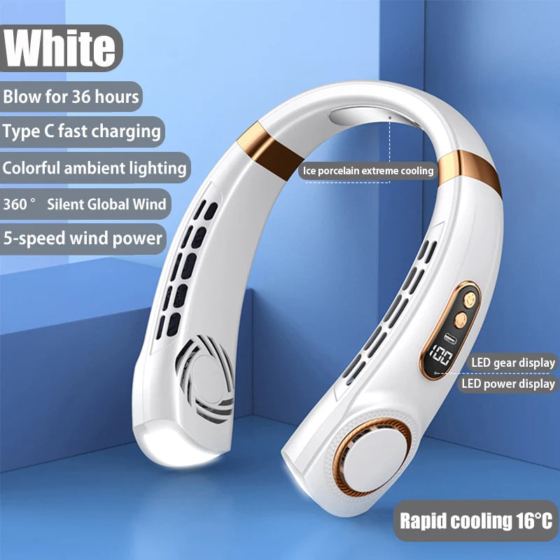 Portable Hanging Neck Fan