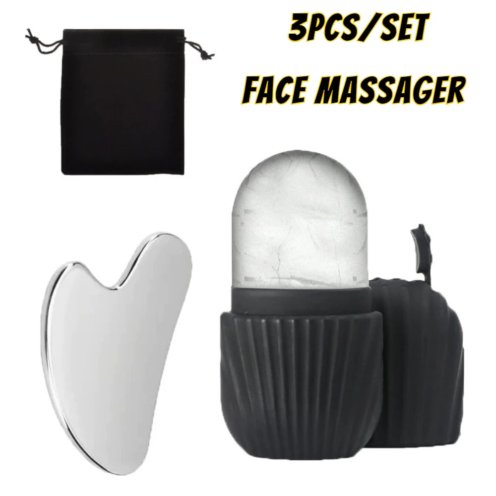 Ice Face Roller & Gua Sha Set