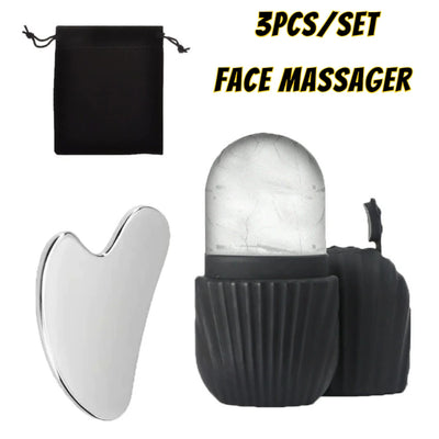Ice Face Roller & Gua Sha Set
