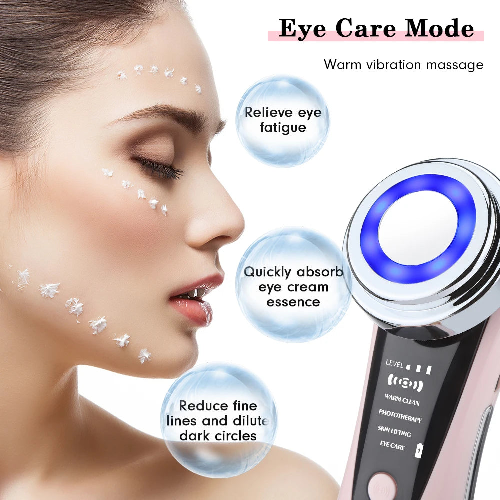 Hailicare™ EMS Facial Massager – LED Light Therapy & Skin Lifting