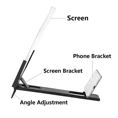 3D HD Mobile Phone Screen Amplifier